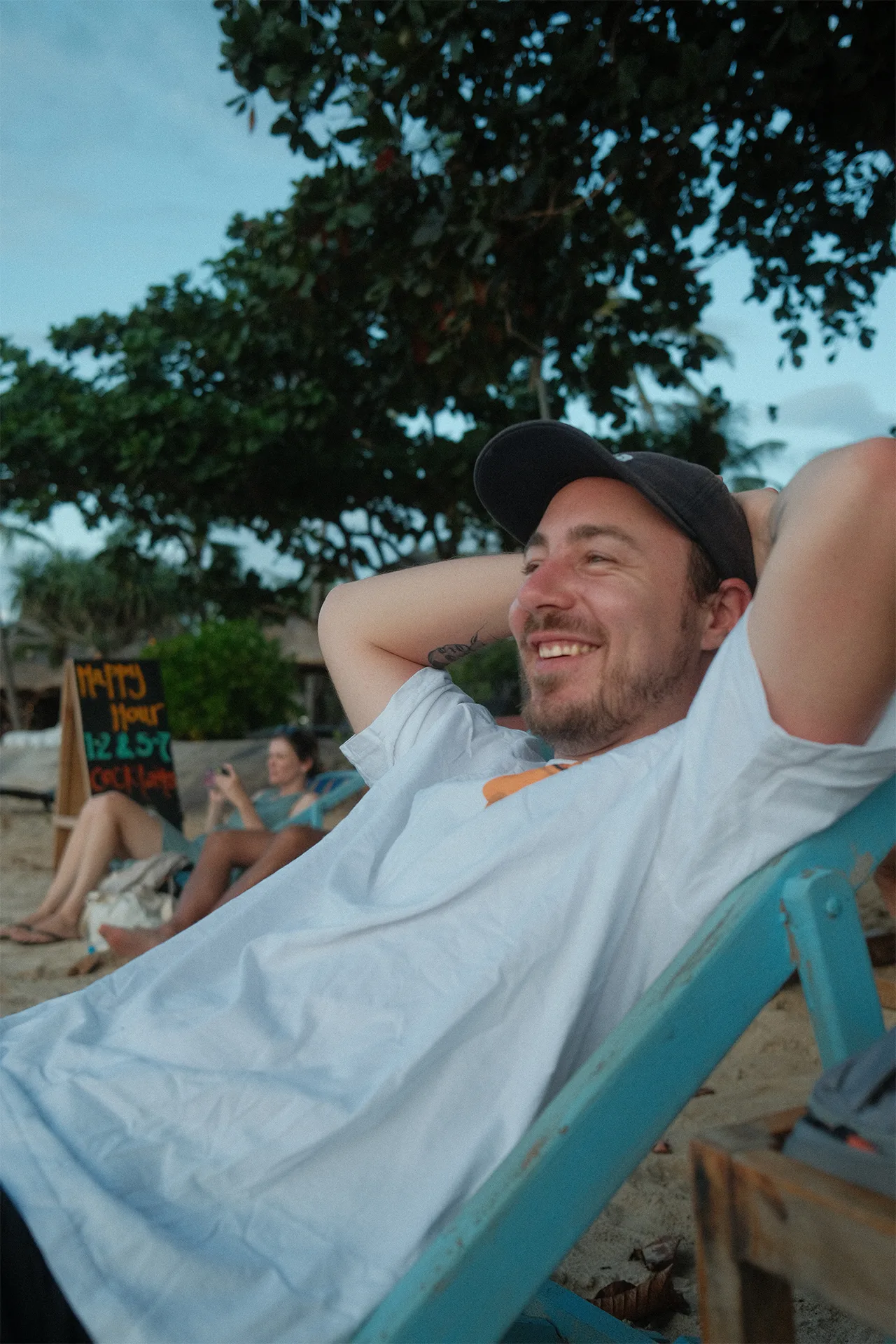 Marco Mori, 3D artist and creative director, relaxing outdoors